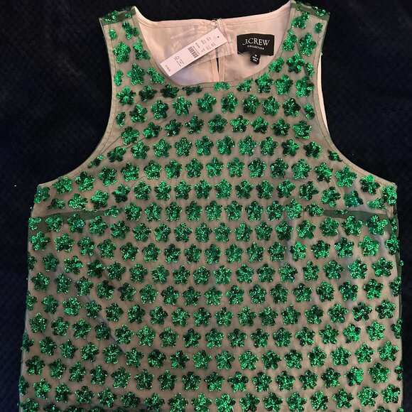 NWT JCrew Collection embellished sequin shell top - Picture 2 of 2